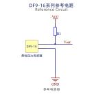 RoHS DF9-16 Flexible Thin Film Force Sensor 23.2mm*10mm