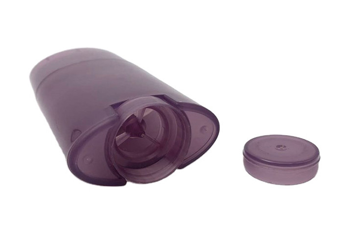 ISO Empty Cosmetic Packaging PP Oval Shape Stick Deodorant 50g Twist Up Sunscreen Tube Bottle