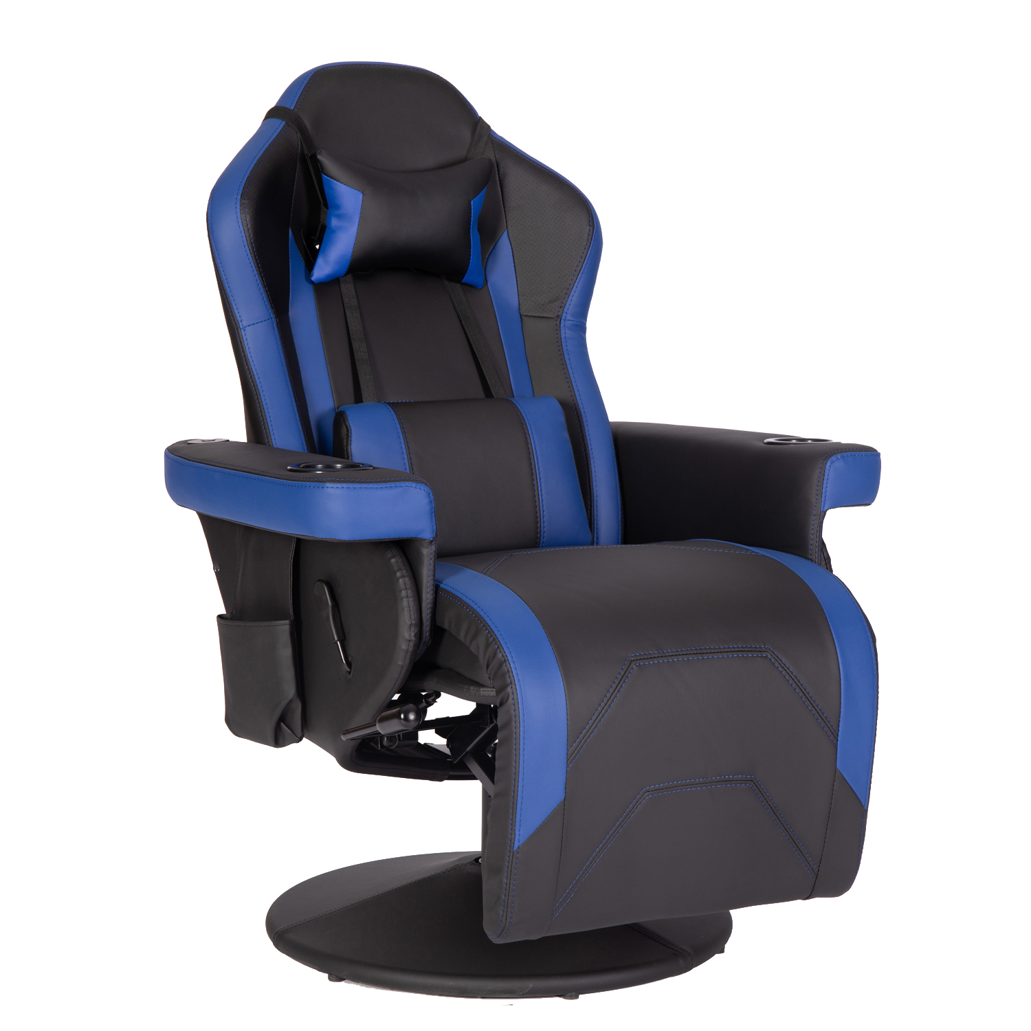 Office/Home/Apartment Gaming Chair with Cup Holder and Adjustable Backrest 90-135°