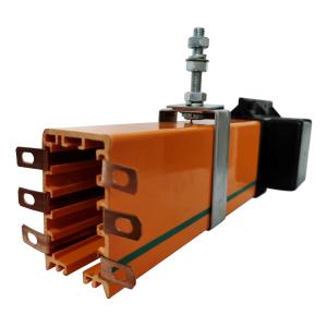 China Power Rail Enclosed Conductor Systems Rail HFP52 x 4.5m Green factory