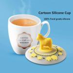 Creative Cartoon Silicone Cup Cover Dustproof Tea Cup Water Cup Cover Multi
