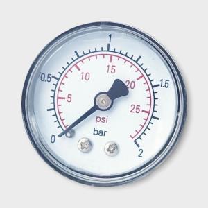 China 40mm Back Mounted Utility Pressure Gauge 2 Bar Analog Manometer factory