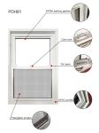 Modern Double Hung Vinyl Windows Lifting Ventilation Vertical Sliding Vinyl