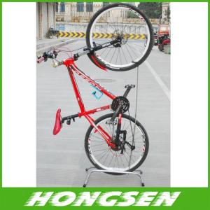 China Bicycle bracket Used Vertical bike Wheel Hanger Hanging Storage and parking Rack factory