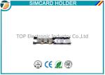 Simple Board Guide Micro SIM Card Holder Surface Mount Right Angle