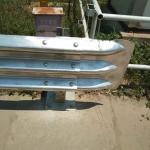 Roadway Safety S235jr Galvanized Steel Highway Guardrail with Steel Fishtail