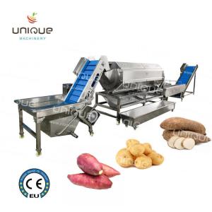 China Video Technical Support Heavy Duty Potato Peeler Machine for Wash and Peel Potatoes factory