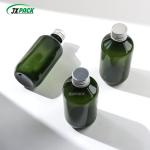 300ml 400ml Brown PET Plastic Body Lotion Pump Bottle For Cosmetic Packaging