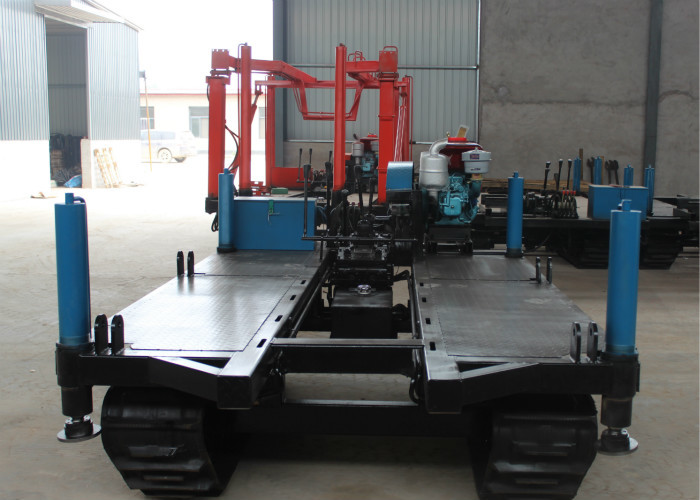 Crawler Mounted Mobile Water Well Drilling Rig , XY-200 Portable Borehole Drilling Machine