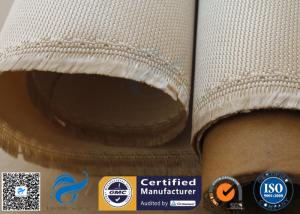 China 800℃ Silica Fabric Brown 35OZ 91.44CM High Strength Heat Resistant Fire Blanket factory