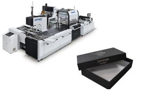 China Multipurpose Automatic Rigid Box Making Machine For Shirt / Underwear / Hardware Box factory