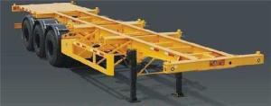China 2 Axle Terminal Port Container Skeletal Chassis Truck Semi Trailer With Fuwa / BPW Axle factory