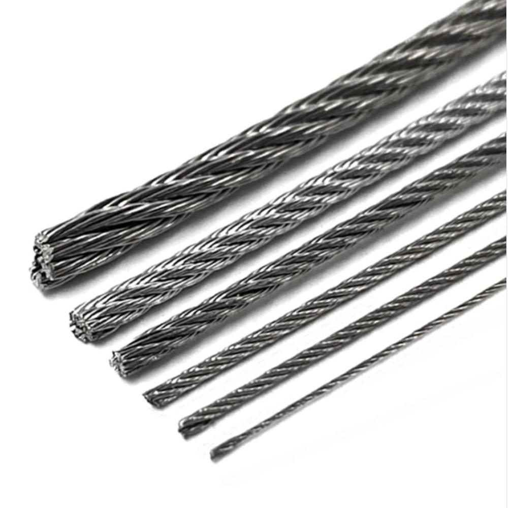 7X7 Stainless Steel 304 Wire Rope for Building Materials Tolerance ±3% Compliant