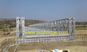 China Galvanized ,Steel bailey bridge ,ZB200 ,Single Lane,span 30~60m. Acrow Bridge factory