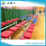 University Tiered Seating Aluminum Stadium Bleachers Mobile With Red Chair /