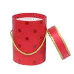 OEM-Customized logo printing Cardboard box Red Cylindrical children's toy gift