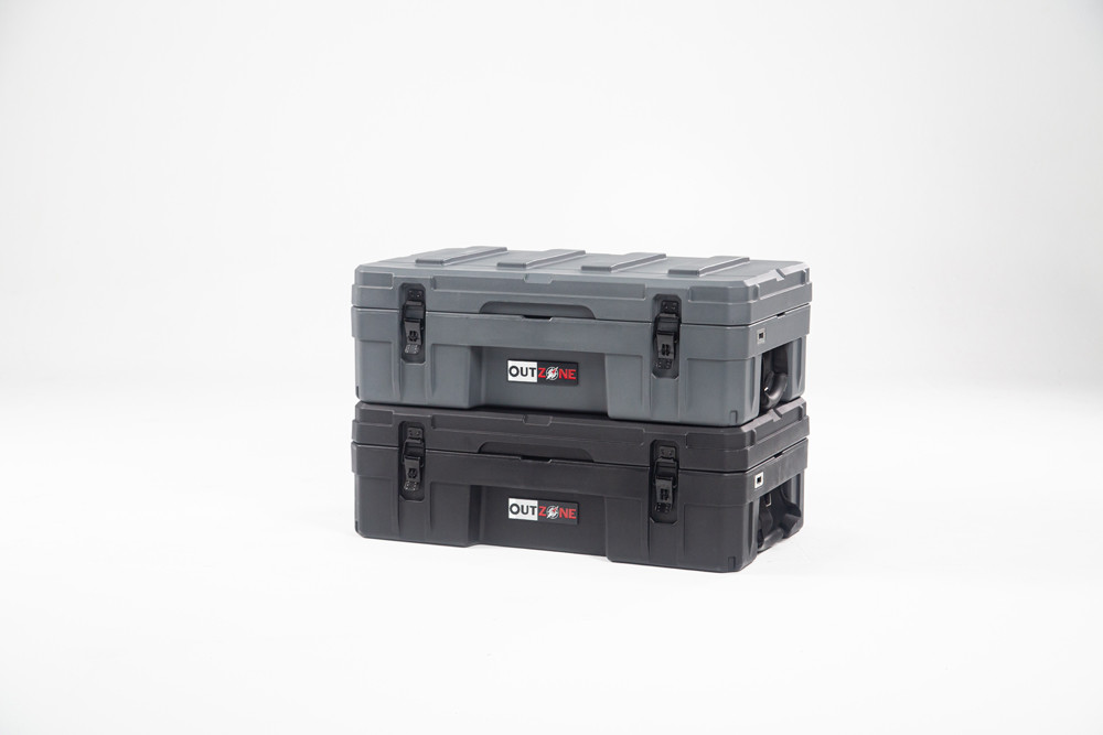 Camping Carry Car Roof Box 66L Capacity LLDPE Material Customized