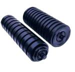 Mining Belt Conveyor Accessories Rubber Impact Idler Roller Shock Absorbing