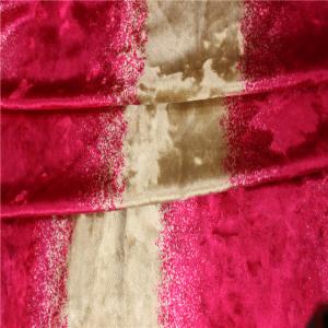 China Popular Colorful Polyester Fleece Fabric Striped Velvet Upholstery Fabric factory