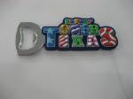 Customized Singapore Prague Country Name Letters Rubber PVC Fridge Magnet Bottle