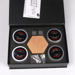 Deluxe Wooden Cocktail Smoker Set with Cocktail Smoker and Wood Chips (Butane