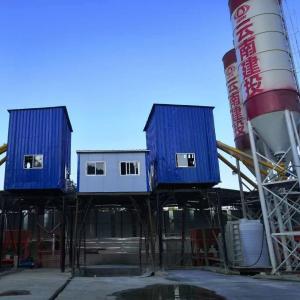 China Automatic Small Mobile Concrete Mixing Plants 35m3/h Productivity 18months Warranty factory