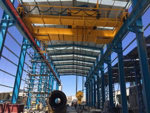 China 25 Ton 10m Span European Type EOT Overhead Crane Double Girder High Efficient factory