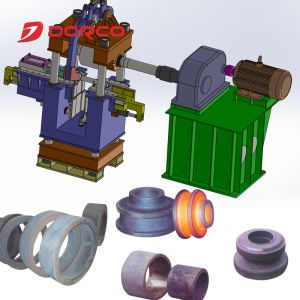 Material Saving Vertical Ring Rolling Machine Manufacturers Four Column Frame