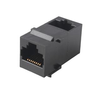 China 8P8C Female To Female 90° Angle RJ45 Keystone Modular Jack factory