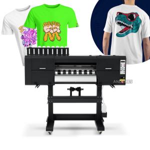 China Professional A1 Flourescent DTF Printer 3 Head I3200 With Hoson Motherboard For High Speed Printing factory