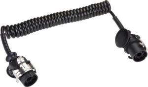 China Electronic Coil Spring Trailer Cable 5 Pole Abs Material High Resilience factory