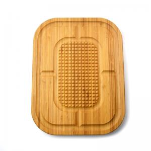 China Carving Sturdy Bamboo Butcher Block Cutting Board Reversible Serving Tray factory