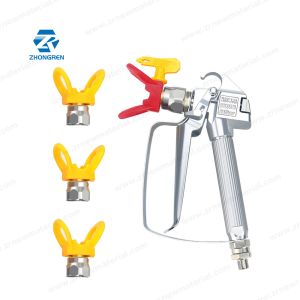 Adjustable Airless Paint Sprayer Gun High Pressure with Atomizing Nozzle