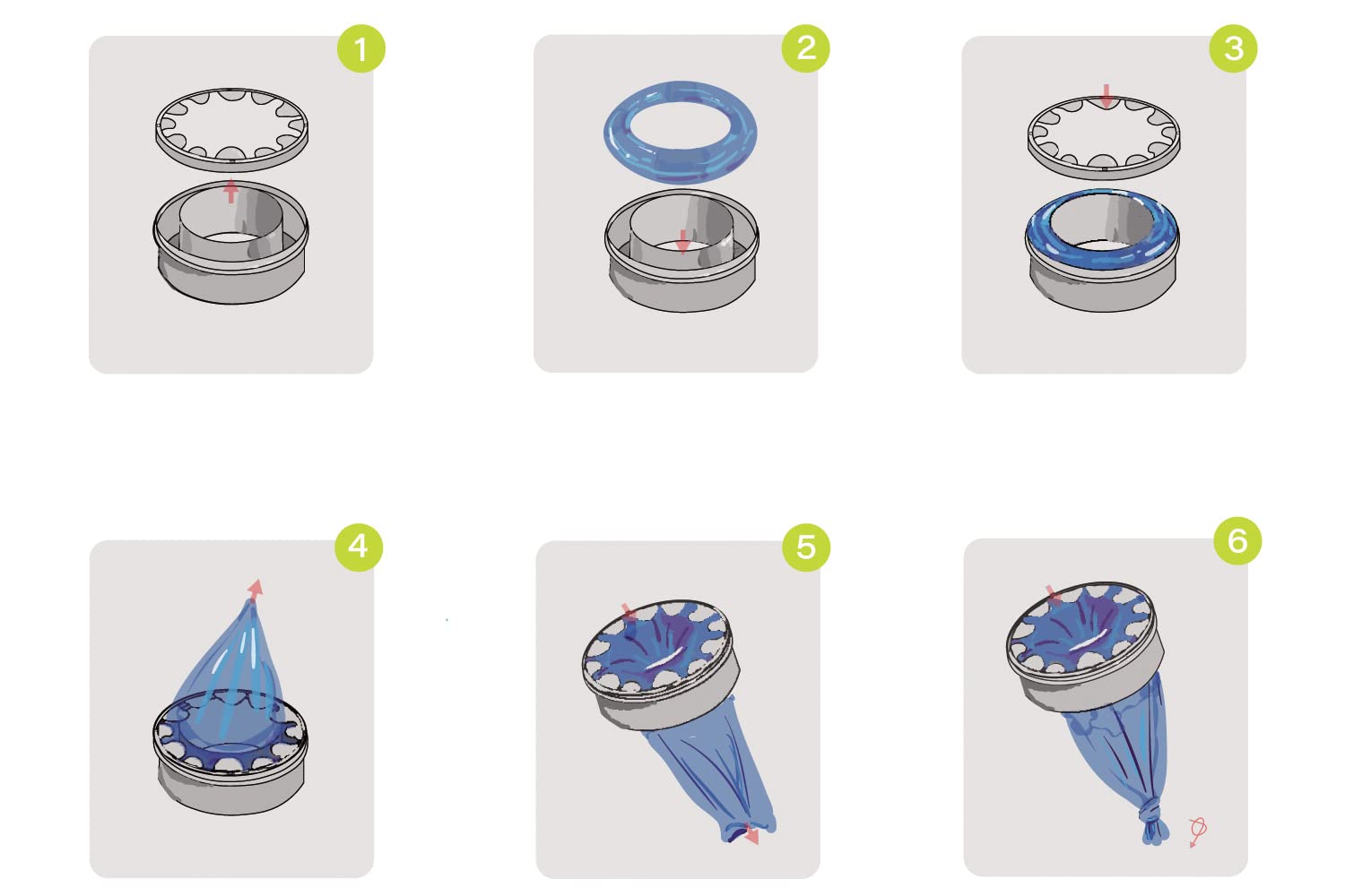 Customized Nappy Bin Refill Cassette Disposable Diaper Bag Refill 4 Pack 8M Length Tommee Tippee Sangenic Refill Bags