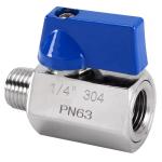 Equal Flow Standard Mini Type Ball Valve in 304 316 Sanitary Stainless Steel