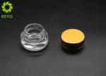 3g Thick Bottom Clear Glass Eyecream Jar With Aluminim Lid