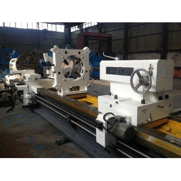 China Long Use Time Horizontal Lathe Machine With 1100mm Guide Rail Width 16 Tons factory