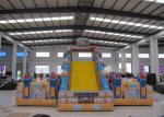 Top Inflatable Robot City Bounce Jumpers , Commercial Fun Bounce House With Big