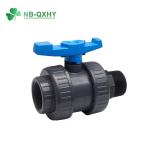Water Supply Plastic Fixed Ball Valve with QX Structure Double Union Ball Valve
