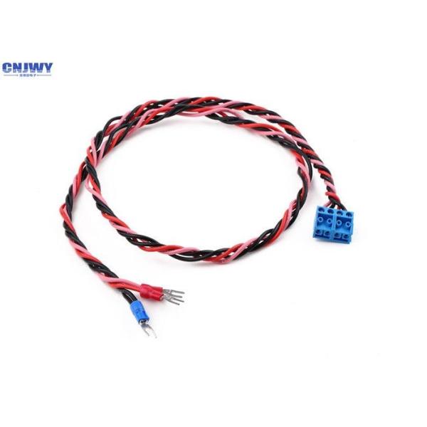 Auto Electrical Cable Assemblies With 3.81mm 2 Pin Terminal Block UL1007 18AWG
