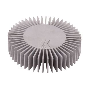 sunflower shape aluminum profile anodized clear finished aluminum heat sink 6063-T5 radiator for LED