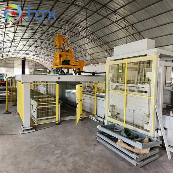Fully Automatic Concrete Sleeper Retaining Walls Production Line Wet Cast
