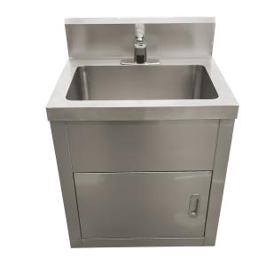 China Durable 304 Stainless Steel Single-Person Hand Wash Sink for Cleaning and Disinfection factory