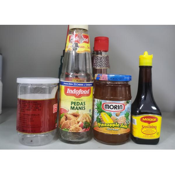 1000Kg Glass Water Bottle Packing Machine 2000mm Seasoning Sauce