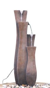 China Hand Cast Large Outdoor Tiered Water Fountains In Flower Pot Shape factory