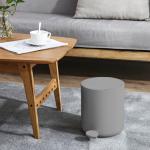 Contemporary Living Room Organizer Step On Garbage Can With Soft Close