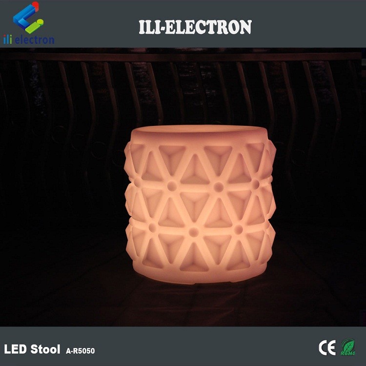 Funny Plastic LED Glow Furniture , LED Light Up Chairs For Kindergarten