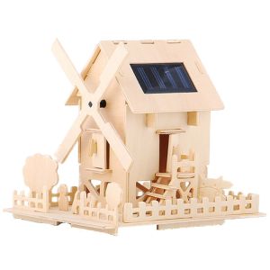 China 3D Montessori Toy Solar House Toy Kids Puzzle DIY Eco Friendly on sale