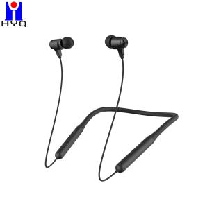 China IPX4 Neckband Bluetooth Earphones Wireless In Ear Earbuds With Mic Black Color factory