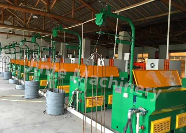 25m/S Two Heads Water Tank Plc Stainless Steel Wire Drawing Machine For Scourer